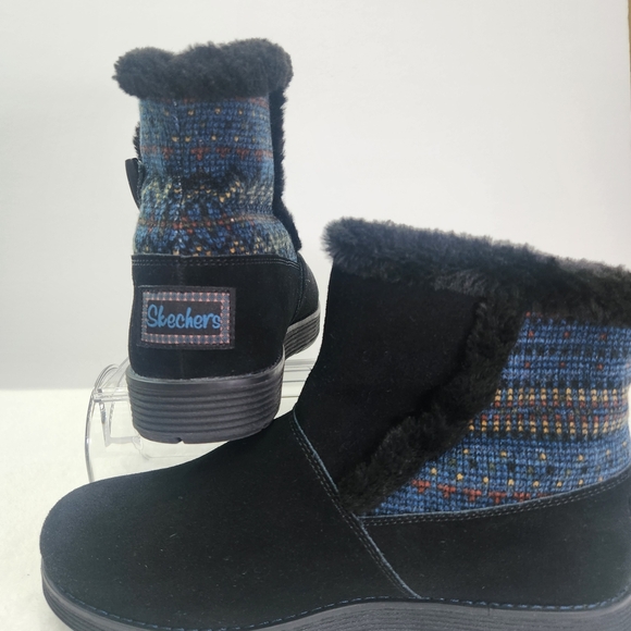 Skechers Black and Blue Winter Boots Size 11 - Picture 3 of 9